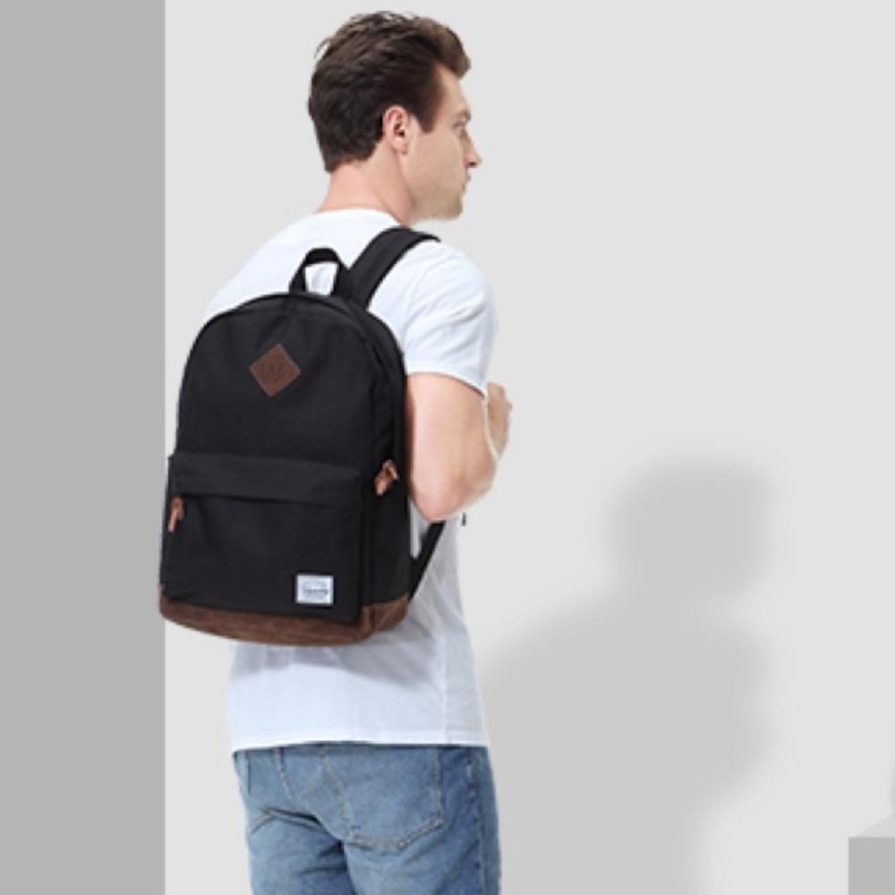 VASCHY Classic Water-Resistant Lightweight Travel School unisex Backpack